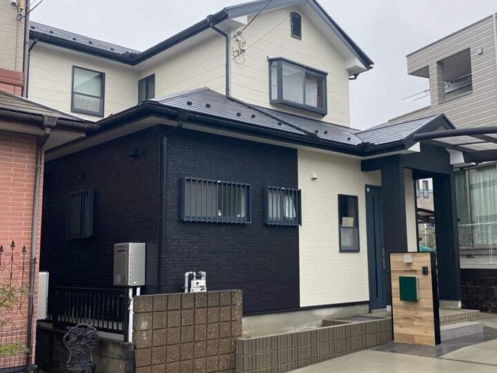大津市T様邸　外壁超低汚染無機塗料+屋根遮熱塗料