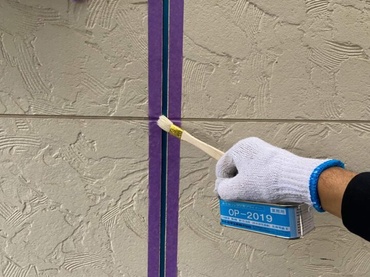 コーキング作業